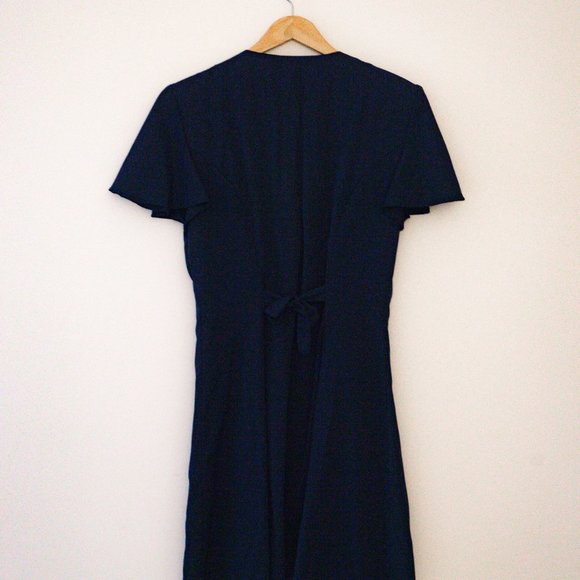 Authentic Vintage Vittoria Virini Navy Dress - Picture 5 of 10